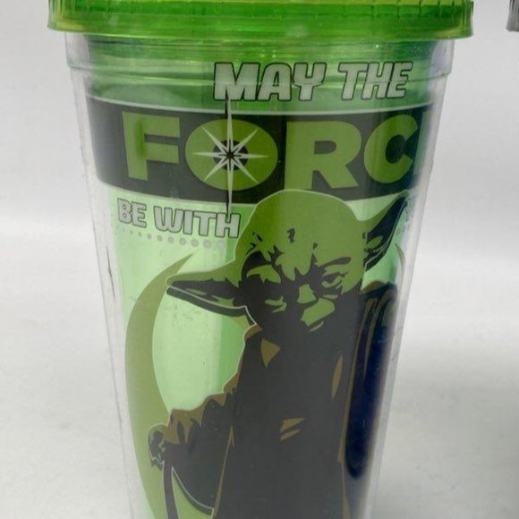 Lot of Assorted Starbucks Green & Black May The Force With Tumbler w/ Straw - Picture 2 of 6